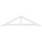 Ekena Millwork Pitch Artisan Architectural Grade PVC Gable Pediment, 60"W x 15"H x 1"P (6/12) GPP060X015X100ART - alternate 5